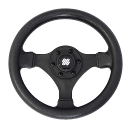 Колесо рулевое Ultraflex 280мм чёрное ударопрочный термопластик (V.45B)